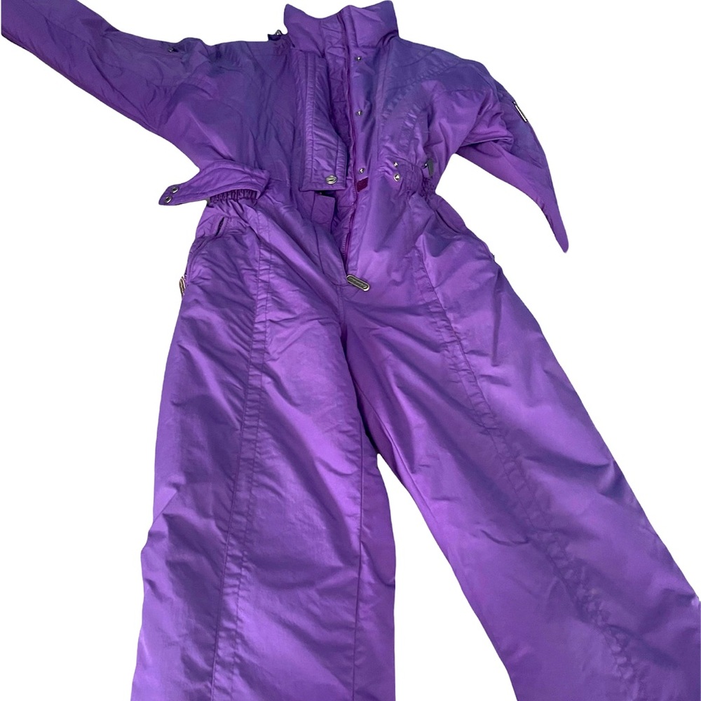 Ski suit CIMA 12 purple vintage snowsuit overall